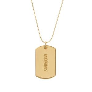 Mommy and Mini Tag Necklace Set